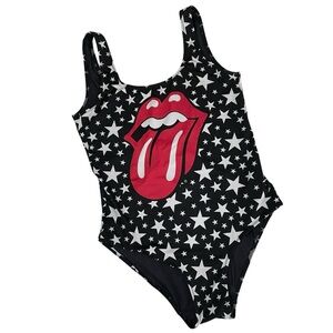 MC2 Saint Barth Rolling Stones One Piece Swimsuit Star Prints
